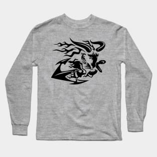 Goat with Anchor Long Sleeve T-Shirt